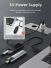 Концентратор (USB-хаб) Cabletime USB Type C-4 Port USB 3.0, 0.15 m (CB03B), фото 7