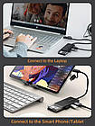 Концентратор (USB-хаб) Cabletime USB Type C-4 Port USB 3.0, 0.15 m (CB03B), фото 8