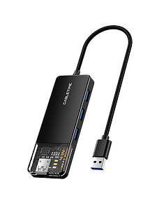 Концентратор (USB-хаб)  Cabletime USB – 4 Port USB 3.0, 5Gbps, 0.15 m (CB01B)