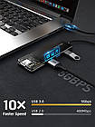 Концентратор (USB-хаб)  Cabletime USB – 4 Port USB 3.0, 5Gbps, 0.15 m (CB01B), фото 3