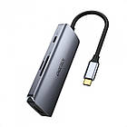Концентратор (USB-хаб) Choetech HUB-M19 7 in 1 USB-C to HDMI Multiport Adapter, фото 3