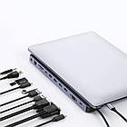 Концентратор (USB-хаб) Choetech HUB-M20 11 in 1 USB-C Multiport HUB Station, фото 4