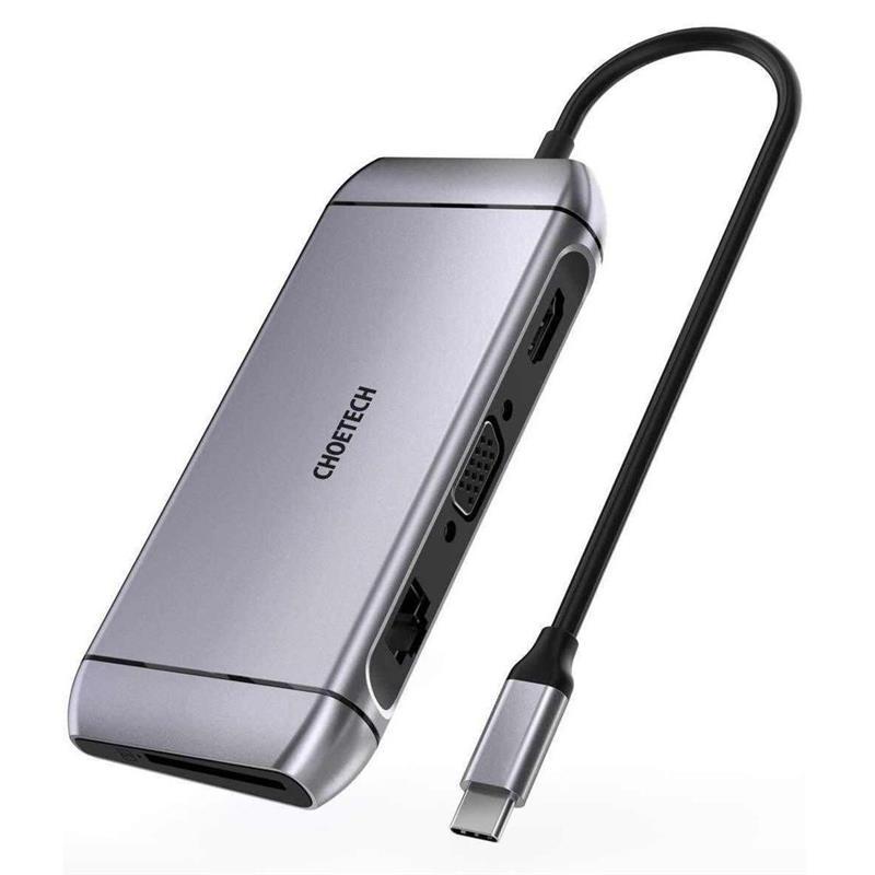 Концентратор (USB-хаб) Choetech HUB-M15 9 in 1 USB-C Multiport Adapter