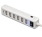Концентратор (USB-хаб) USB 2.0 Frime 7хUSB2.0 White (FH-20041), фото 3