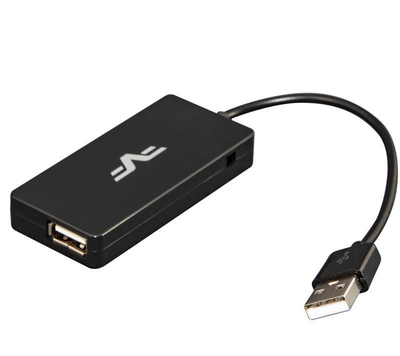 Концентратор (USB-хаб) USB 2.0 Frime 4хUSB2.0 Black (FH-20030)