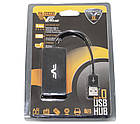 Концентратор (USB-хаб) USB 2.0 Frime 4хUSB2.0 Black (FH-20030), фото 4