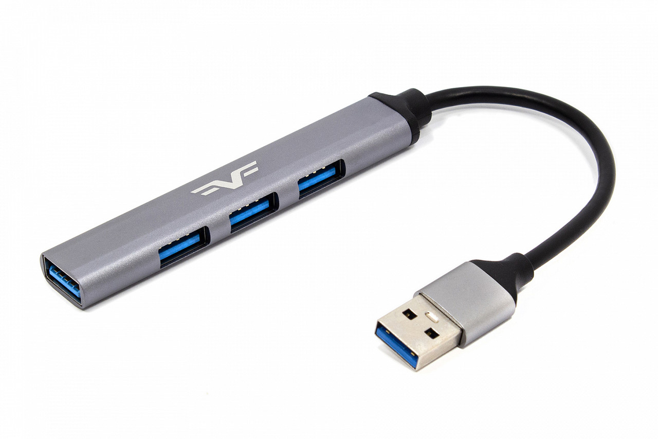 Концентратор (USB-хаб) Frime (1х3.0&3x2.0) Silver (FH-20050)