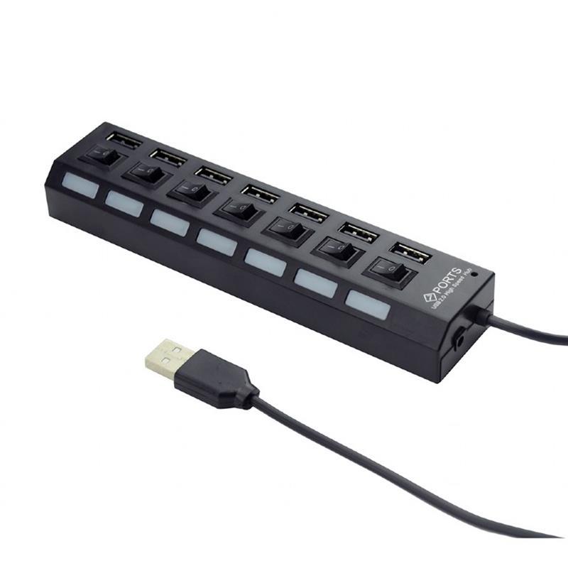 Концентратор (USB-хаб) Gembird 7 ports USB2.0 (UHB-U2P7-03)