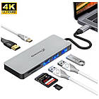Концентратор (USB-хаб) USB 3.1 Type-C Grand-X PD Сharging HDMI/3хUSB/Type-C/OTG/CR (SG-512), фото 5