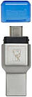 Кардрідер Kingston MobileLite Duo 3C Dual Interface USB3.1 Type-A and Type-C microSD (FCR-ML3C) Metall Casing, фото 5
