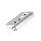Концентратор (USB-хаб) USB 3.0 Maxxter 4хUSB3.0 Silver (HU3A-4P-01), фото 3