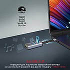 Концентратор (USB-хаб) Promate GigaHub USB-C Grey (gigahub-c.grey), фото 3