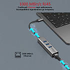 Концентратор (USB-хаб) Promate GigaHub USB-C Grey (gigahub-c.grey), фото 4