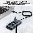 Концентратор (USB-хаб) Promate EzHub Grey (ezhub-7.grey), фото 4