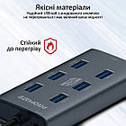Концентратор (USB-хаб) Promate EzHub Grey (ezhub-7.grey), фото 7