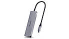 Концентратор (USB-хаб) REAL-EL CQ-700 Space Grey, фото 3
