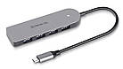 Концентратор (USB-хаб) REAL-EL CQ-415 Space Grey, фото 4