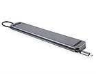 Концентратор (USB-хаб) REAL-EL CQ-1000 USB3.0х3/USB-C/HDMI/VGA/RJ45/SD/TF/3.5mm audio, 0.4m, Space Grey, фото 5