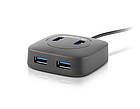 Концентратор (USB-хаб) REAL-EL CQ-407 Black, фото 5