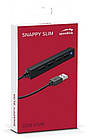 Концентратор USB2.0 SpeedLink Snappy Slim Black (SL-140000-BK) 4хUSB2.0, фото 3