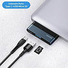 Концентратор USB Type-C Usams US-SJ491 Mini HUB Black (SJ491HUB01), фото 3
