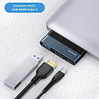 Концентратор USB Type-C Usams US-SJ492 Mini HUB Black (SJ492HUB01), фото 3