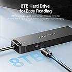 Концентратор (USB-хаб) Vention 4-Port з micro USB живленням 0.15M Black (CHLBB), фото 5