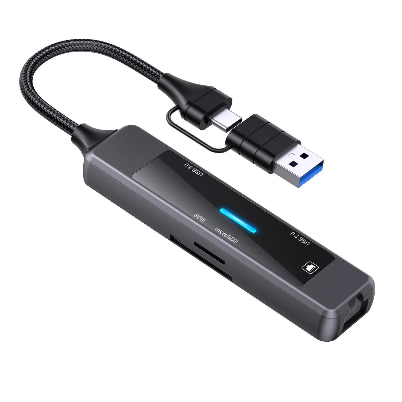 Концентратор (USB-хаб) USB-C XoKo AC-350