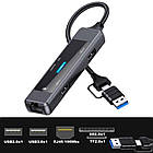 Концентратор (USB-хаб) USB-C XoKo AC-350, фото 3