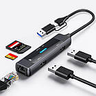 Концентратор (USB-хаб) USB-C XoKo AC-350, фото 11