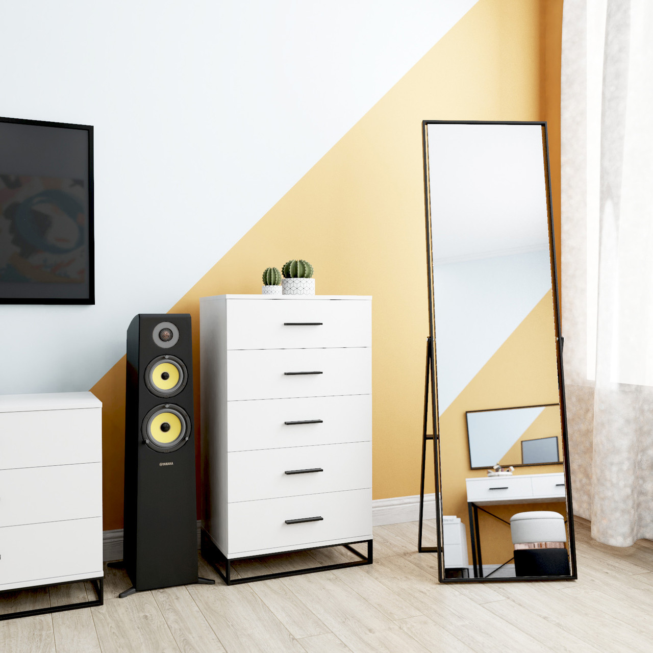 Комод Art in Head 600 Ascet 600x1080x425 Білий діамант Безкоштовна Доставка