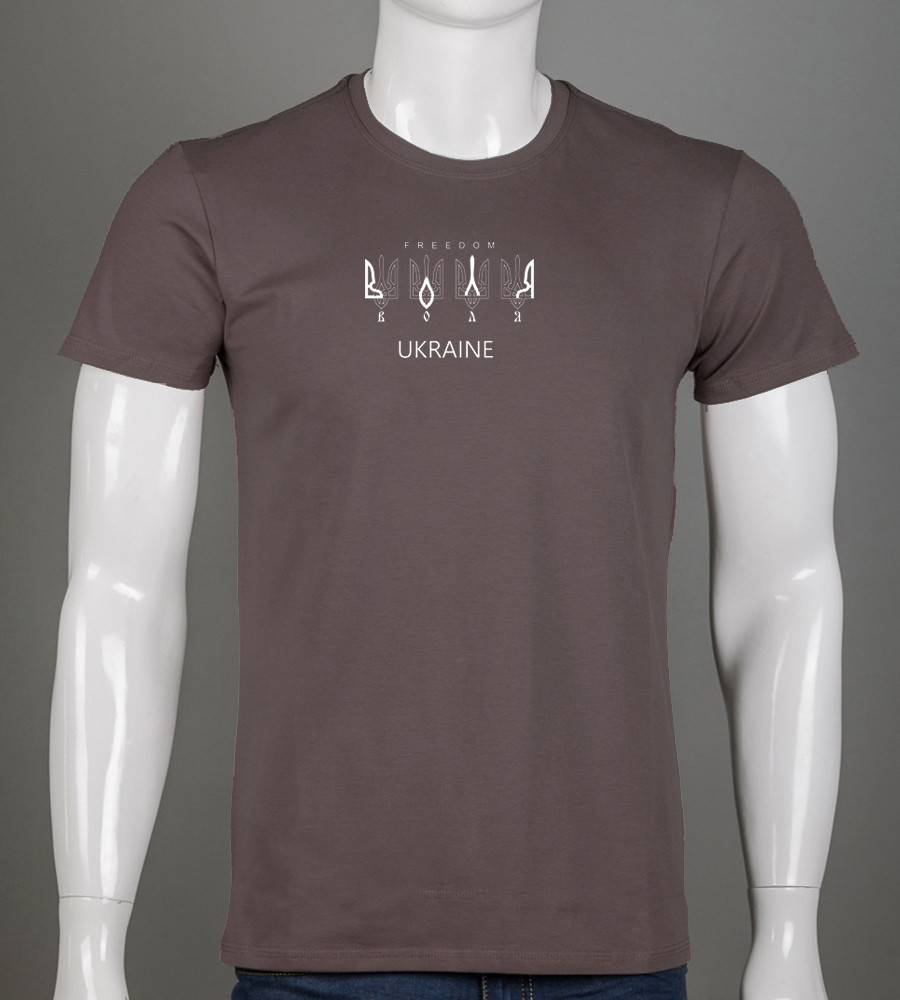 Футболка чоловіча Воля 2307м (Уп.4шт M-XXL), Коричневий