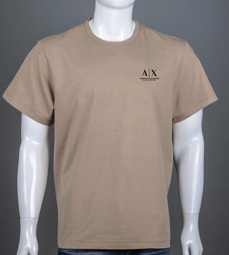 Футболка супербатал Armani Exchange 2420сб (Уп.2 шт. 5XL,6XL), Капучино
