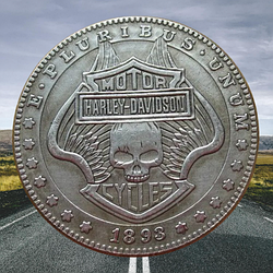 Сувенир Harley Davidson срібний доларang 1893г, Coin American Morgan