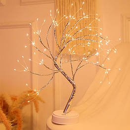 Світильник-нічник Y-2121 настільне Led дерево USB+АКБ світлодіодний сенсорне Тепле світло