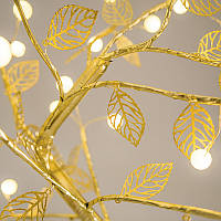 Світильник-нічник Y-2122 настільне Led перлове дерево USB світлодіодний сенсорний 36 LED, фото 3