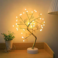 Світильник-нічник Y-2122 настільне Led перлове дерево USB світлодіодний сенсорний 36 LED, фото 4