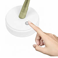 Світильник-нічник Y-2122 настільне Led перлове дерево USB світлодіодний сенсорний 36 LED, фото 5