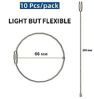 Кільце Для Зв'язування Ключів Гнучке Ø 66 мм L=200 мм Набір 10 шт Spec (SP-77200)