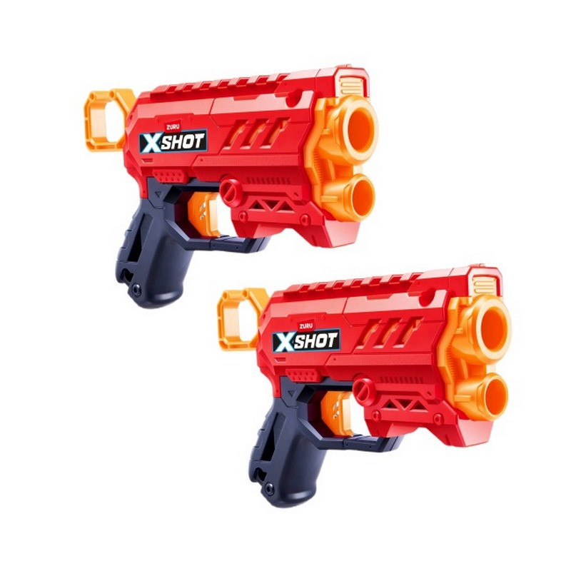 Набір швидкострільних бластерів Excel Double Micro 2.0 X-Shot 36727R 16 патронів, Toyman