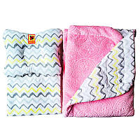 Набір МС 110612-09 "Bed Set Newborn" Сонечко рожеве: подушка, ковдра, простирадло "Масік" [Склад зберігання: Одеса №4]