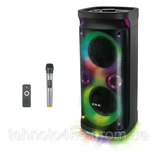 Акустична переносна колонка ZXX-8850 60 Вт USB/TF/FM/BT/MIC/ДК