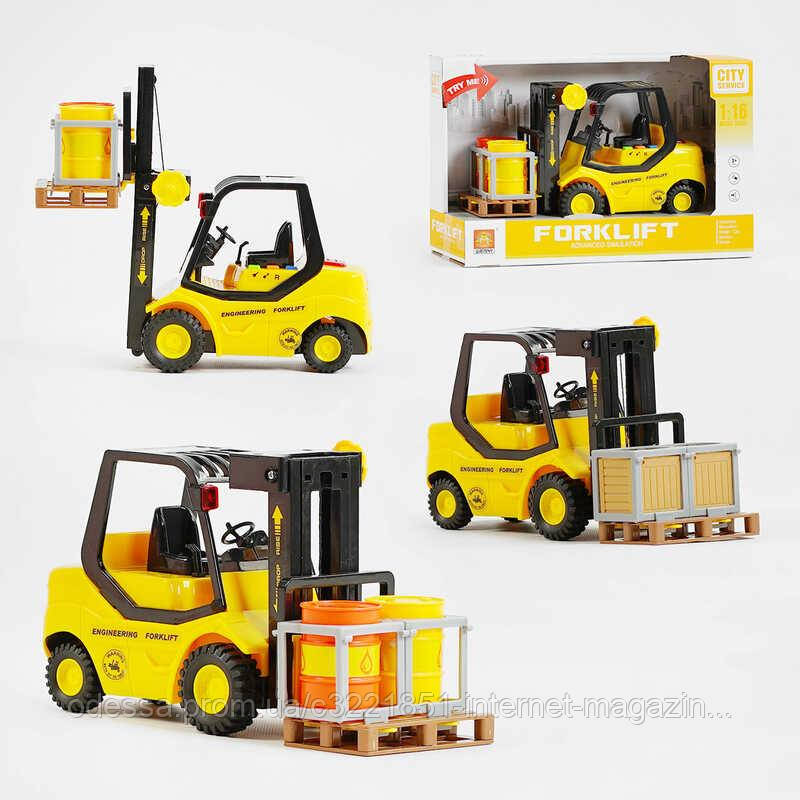 Спецтехніка WY 691 A / 92A "Навантажувач", 2 види, підсвічування, звуки, в коробці [Склад зберігання: Одеса №4]