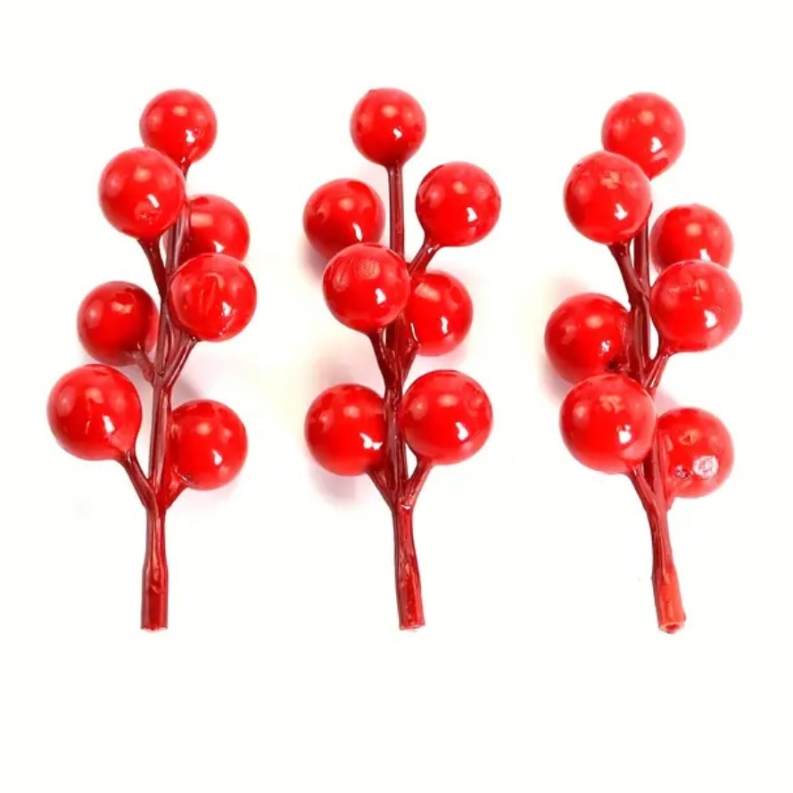 Ягода червона гілочка 10 см, фото 1
