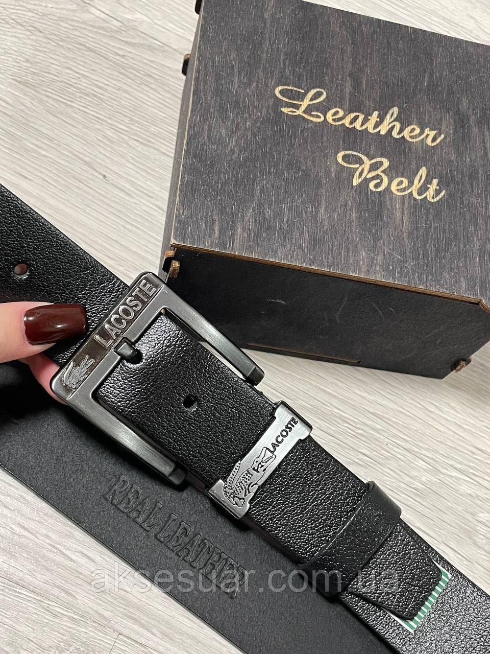 Ремінь чоловічий із натуральної шкіри, ширина 4 см. Довжина від 100 см до 130 см. Туреччина, фото 1