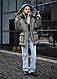 Жіноча Зимова Куртка Стаф Хакі Утеплена Базова Однотонна Staff Br Light Khaki Shopingo - фото 10 - id-p2771840651