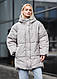 Жіноча Зимова Куртка Стаф Сіра Однотонна Утеплена З Капюшоном Staff Di Light Gray Shopingo - фото 7 - id-p2771749413