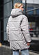 Жіноча Зимова Куртка Стаф Сіра Однотонна Утеплена З Капюшоном Staff Di Light Gray Shopingo - фото 9 - id-p2771749413