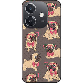 Бампер силіконовий Case для OPPO A3 4G з малюнком Мопсики