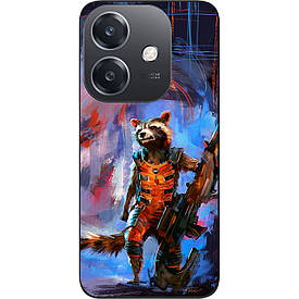 Силіконовий чохол Case для OPPO A3 4G з картинкою Єнот Ракета